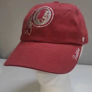 47 Brand NFL Washington Redskins Commanders Hat Cap Adjustable Burgundy